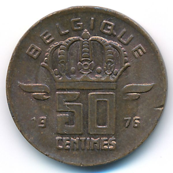 Бельгия, 50 сентим (1976 г.)