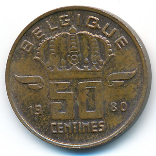 Бельгия, 50 сентим (1980 г.)