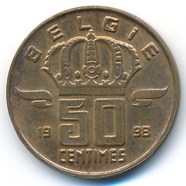Бельгия, 50 сентим (1998 г.)