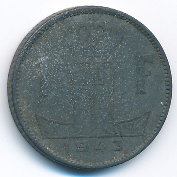 Бельгия, 1 франк (1943 г.)