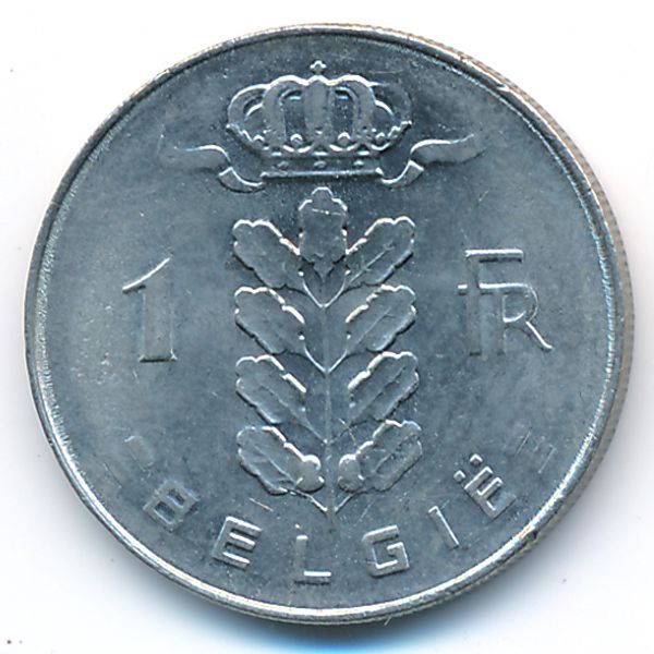 Бельгия, 1 франк (1977 г.)