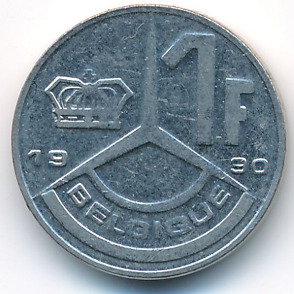 Бельгия, 1 франк (1990 г.)