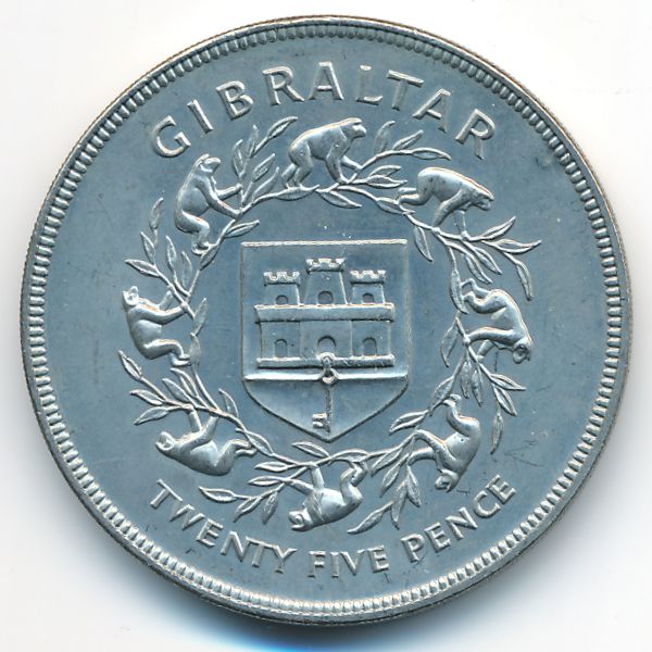 Гибралтар, 25 пенсов (1977 г.)