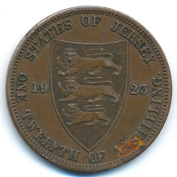 Джерси, 1/12 шиллинга (1923 г.)
