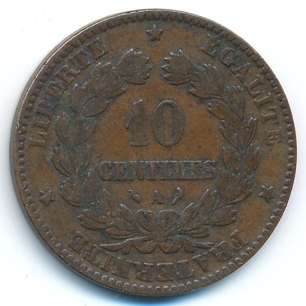 Франция, 10 сентим (1897 г.)