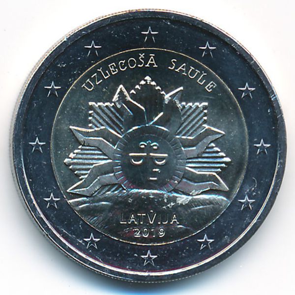 Латвия, 2 евро (2019 г.)