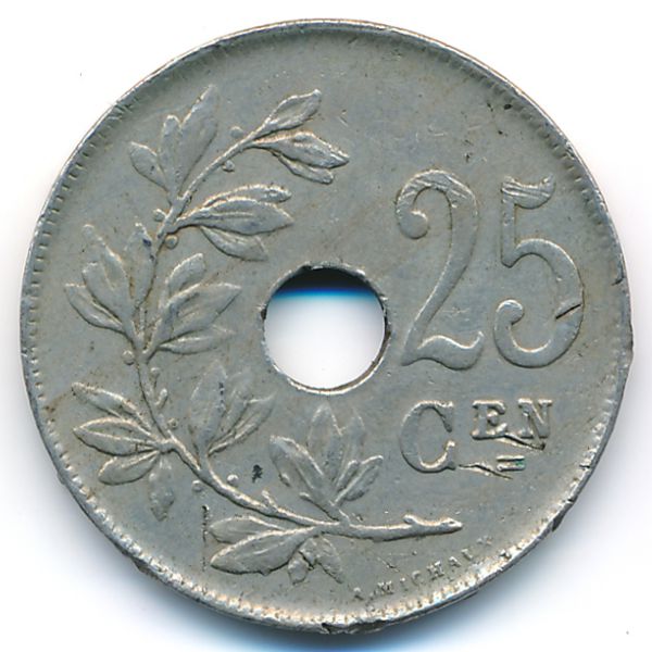 Бельгия, 25 сентим (1922 г.)