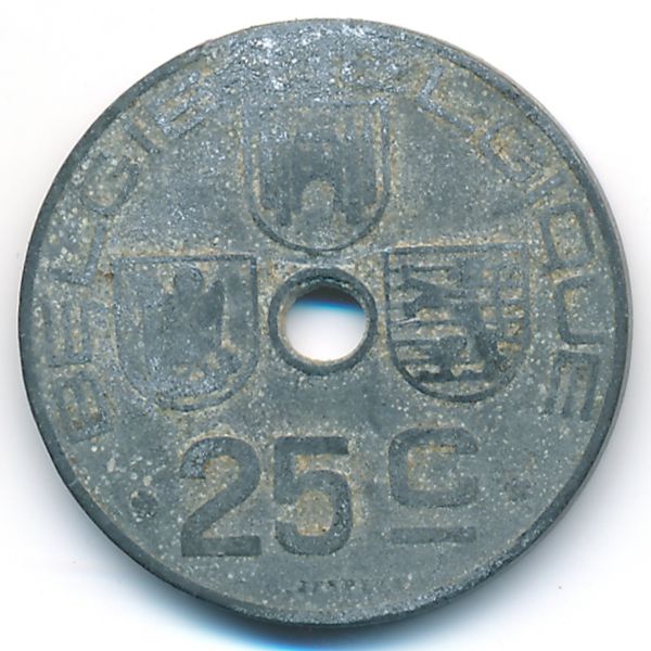 Бельгия, 25 сентим (1943 г.)