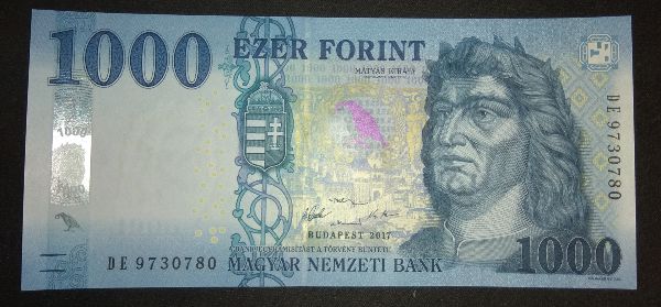 Венгрия, 1000 форинтов (2017 г.)