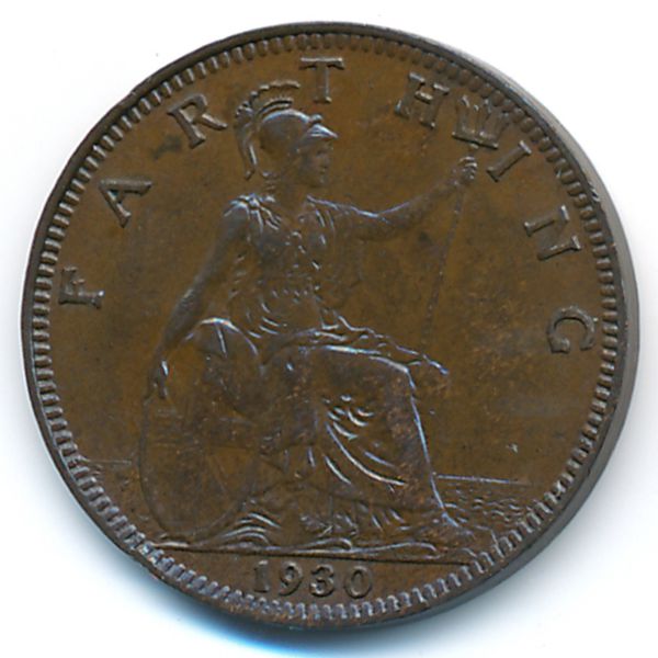 Великобритания, 1 фартинг (1930 г.)