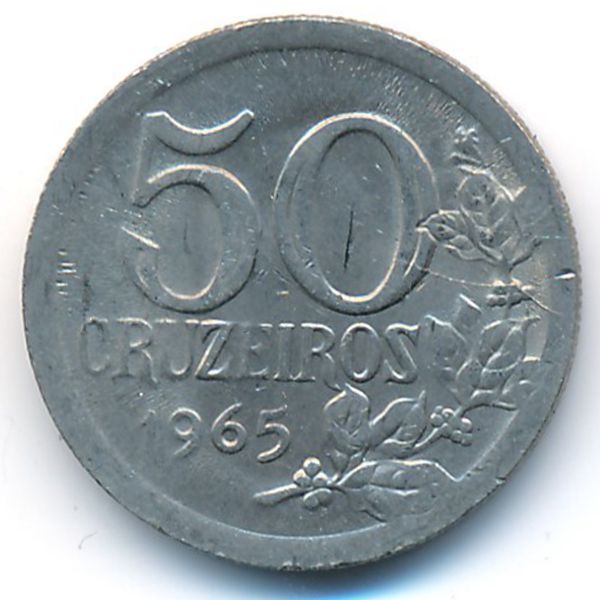 Бразилия, 50 крузейро (1965 г.)