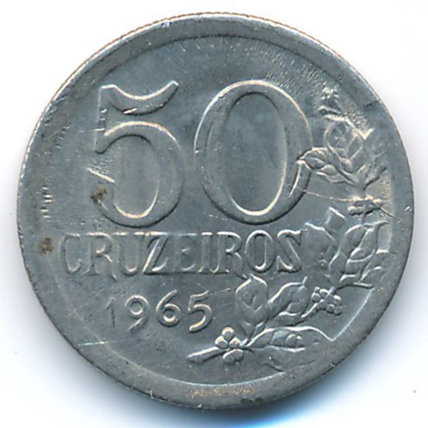 Бразилия, 50 крузейро (1965 г.)