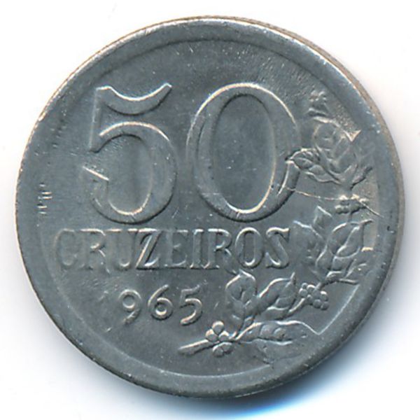 Бразилия, 50 крузейро (1965 г.)
