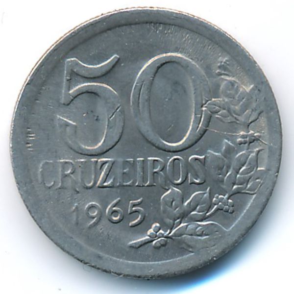 Бразилия, 50 крузейро (1965 г.)