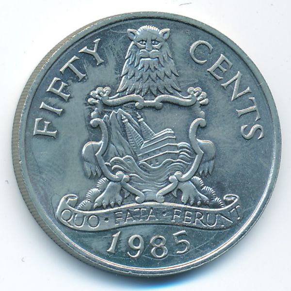 Бермудские острова, 50 центов (1985 г.)