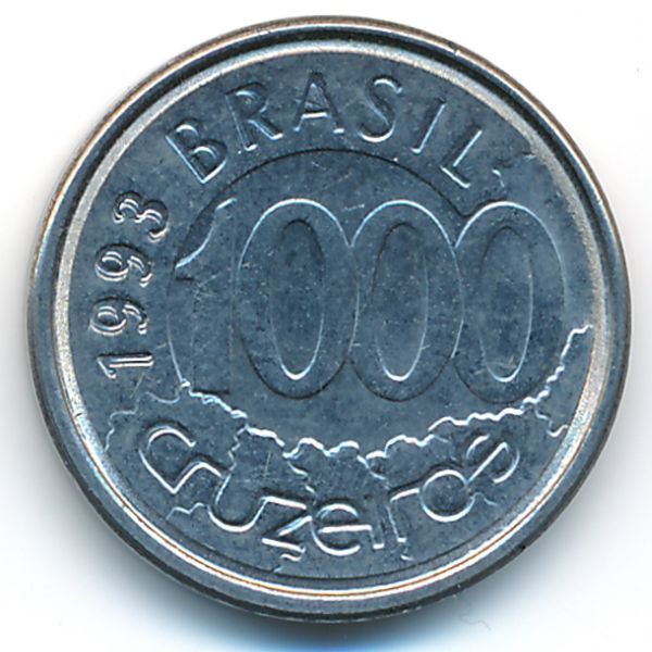 Бразилия, 1000 крузейро (1993 г.)