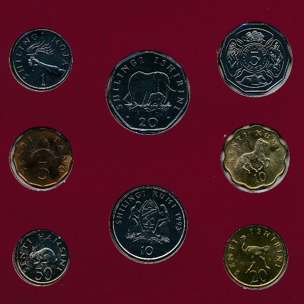 Танзания, Набор монет