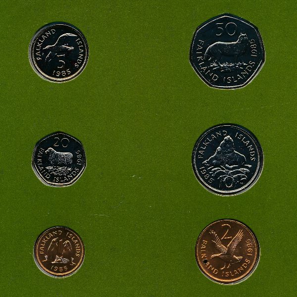 Фолклендские острова, Набор монет (1985 г.)