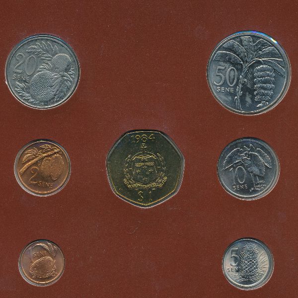 Самоа, Набор монет