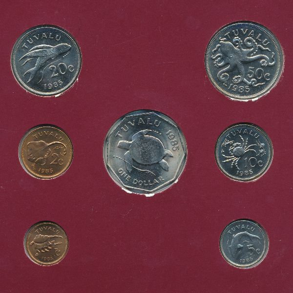 Тувалу, Набор монет (1985 г.)