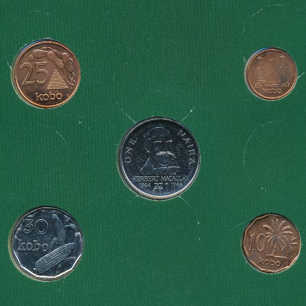Нигерия, Набор монет (1991 г.)