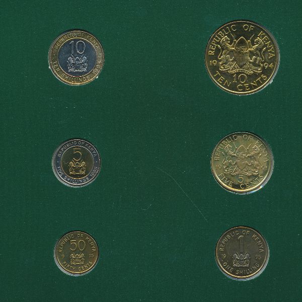 Кения, Набор монет