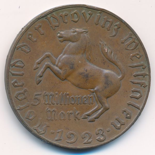 Вестфалия., 5000000 марок (1923 г.)