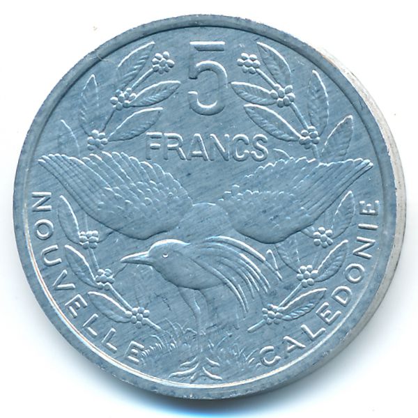 Новая Каледония, 5 франков (1986 г.)