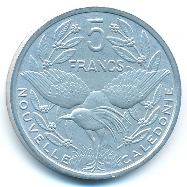 Новая Каледония, 5 франков (1986 г.)
