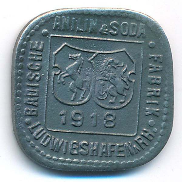 Людвигсхафен., 1 пфенниг (1918 г.)