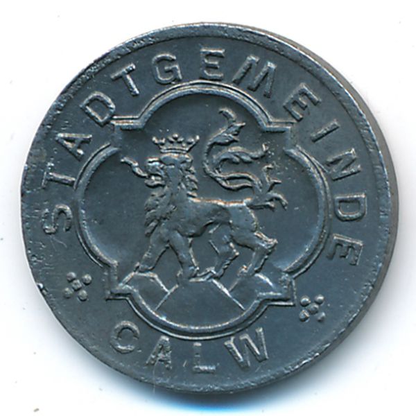 Кальв., 5 пфеннигов (1918 г.)