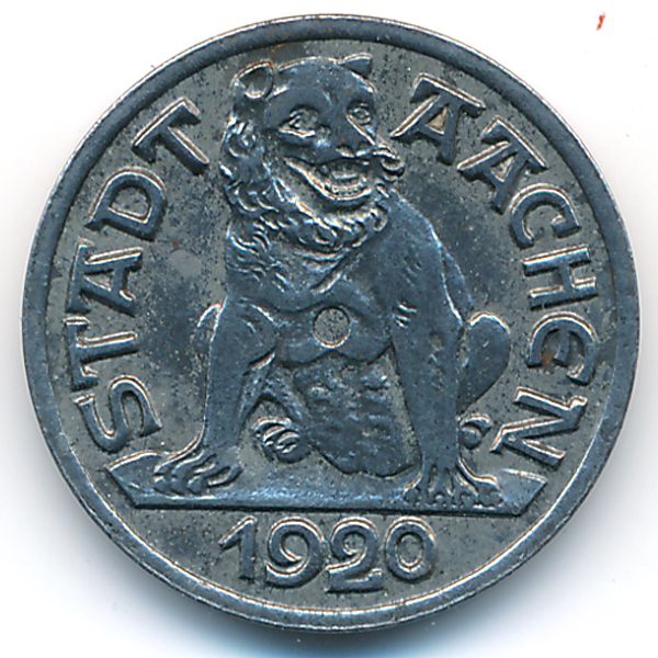Ахен., 10 пфеннигов (1920 г.)