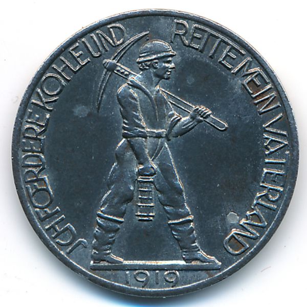 Дюрен., 25 пфеннигов (1919 г.)