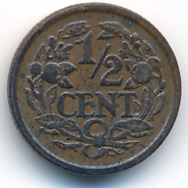 Нидерланды, 1/2 цента (1934 г.)