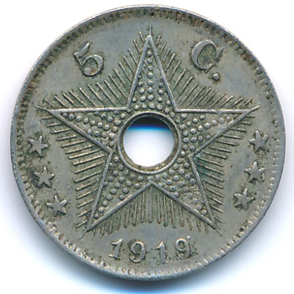 Бельгийское Конго, 5 сентим (1919 г.)