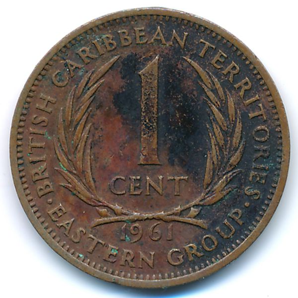 Восточные Карибы, 1 цент (1961 г.)