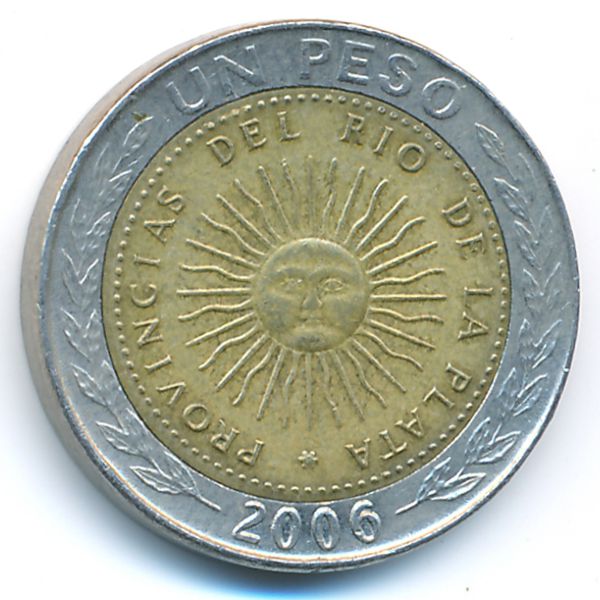Аргентина, 1 песо (2006 г.)