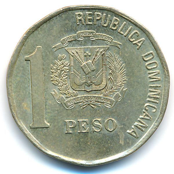 Доминиканская республика, 1 песо (2002 г.)