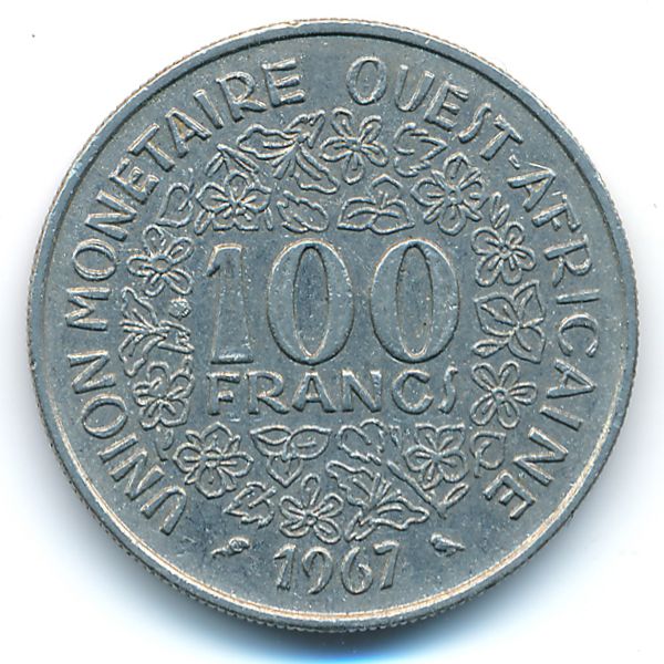 Западная Африка, 100 франков (1967 г.)