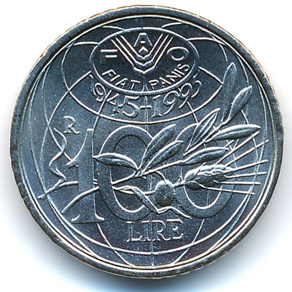 Италия, 100 лир (1995 г.)