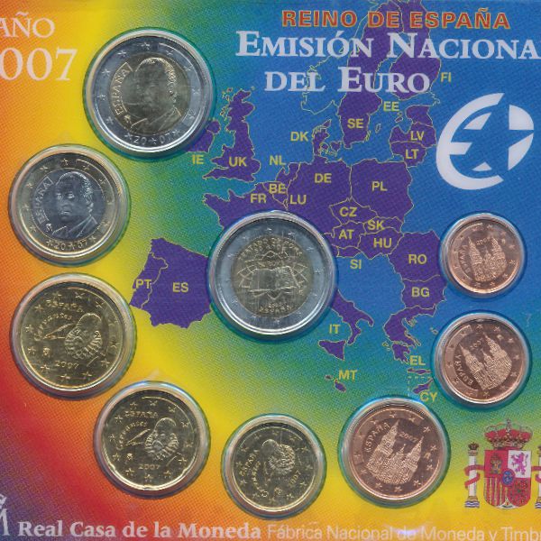 Испания, Набор монет (2007 г.)