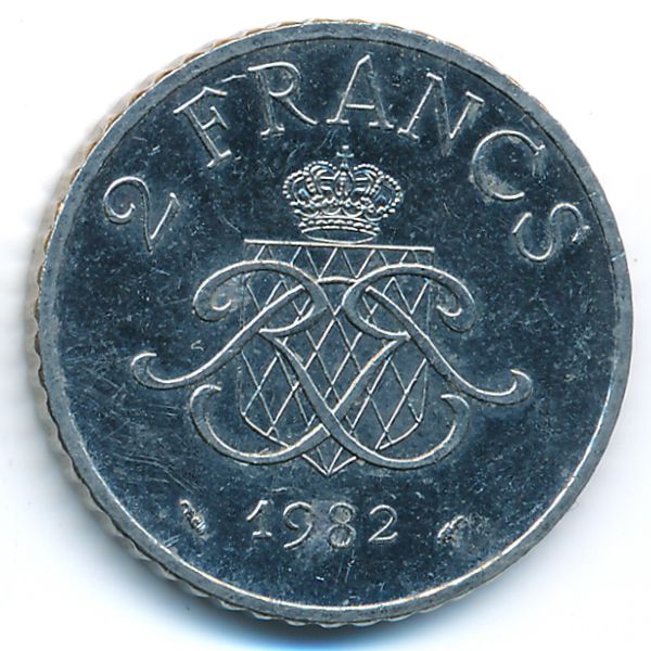 Монако, 2 франка (1982 г.)