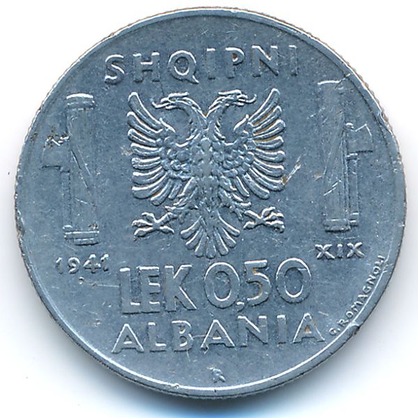 Албания, 0,5 лек (1941 г.)