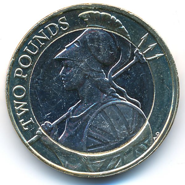 Великобритания, 2 фунта (2015 г.)