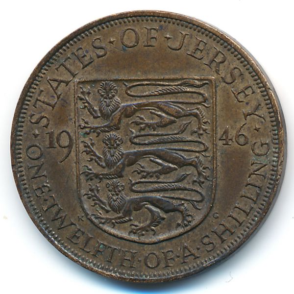 Джерси, 1/12 шиллинга (1946 г.)