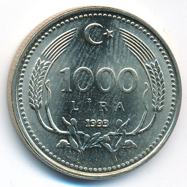 Турция, 1000 лир (1993 г.)
