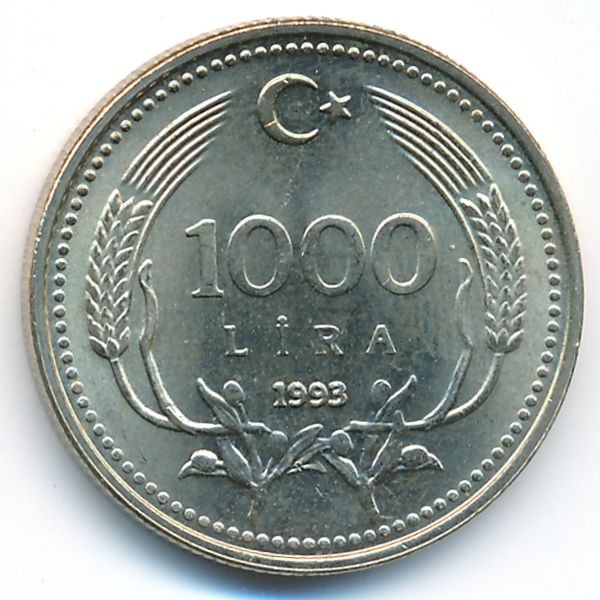 Турция, 1000 лир (1993 г.)
