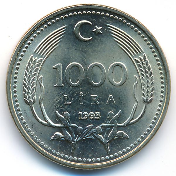 Турция, 1000 лир (1993 г.)