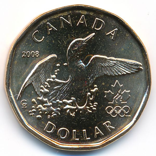 Канада, 1 доллар (2008 г.)