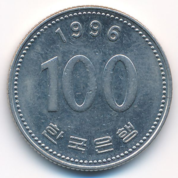 Южная Корея, 100 вон (1996 г.)